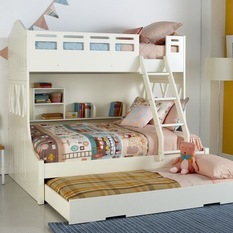 Snow Bunk w/Single Trundle - Bunk Beds