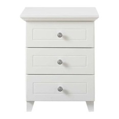 Paris Bedside Table (3 drawer) - Nightstands And Bedside Tables