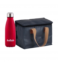 Stealth Small Café Bag & Red Flask Set
