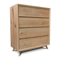 Felix Retro Scandinavian Oak Tallboy - Dressers