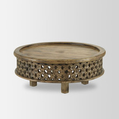 Carved Wood Coffee Table - Coffee Tables