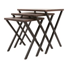 Croc Rock Nested Tables - Set Of 3 - Side Tables and Accent Tables