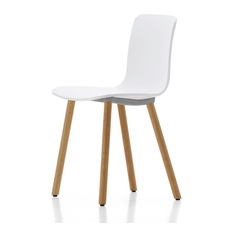 HAL Wood White Chair - Dining Chairs