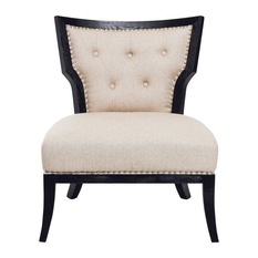 Safari Linen Accent Chair - Armchairs and Accent Chairs