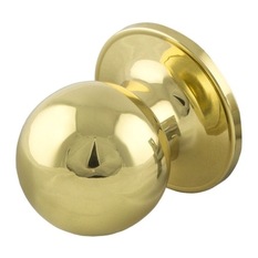 Ikonic Polished Brass Ruby Dummy Lever - Door Knobs