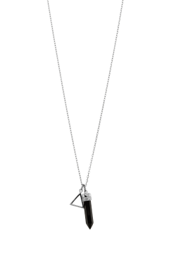 Crystal Point Triangle Necklace