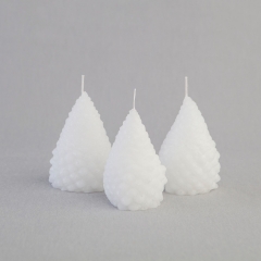 Winter Pinecone Candles Set of 3