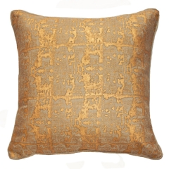 Ruin Linen Block Print Lounge Cushion