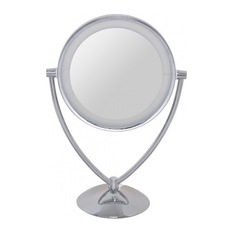 Double Sided Pedestal LED Mirror - Makeup Mirrors