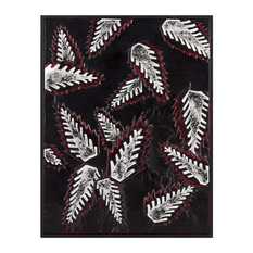 3D Wall Art - Red Leaves 70 cm x 90 cm x 4 cm - Outdoor Wall Art