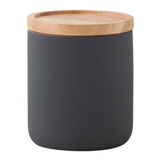 Medium Black Canister - Kitchen Canisters And Jars