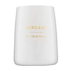 Verdant White Matte Glass Candle