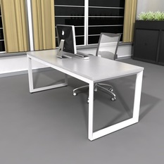 Executive Straight Desk 'Groove' - Desks And Hutches