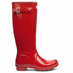 Original Wellington Boot Tall Gloss - Military Red