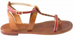 Faro Sandal Dark Brown / Bordeaux 