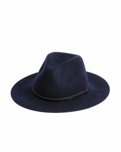 Anderson Navy Wool Fedora Hat