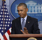 In this Jan. 18, 2017, photo, President Barack Obama taps the podium as he concludes his final presidential news conference in the briefing room of the White House in Washington. Eight tumultuous years at the helm of American power have come and gone, and for Obama, this is finally the end. The president is spending his last full day at the White House on Thursday before becoming an ex-president. (AP Photo/Pablo Martinez Monsivais)