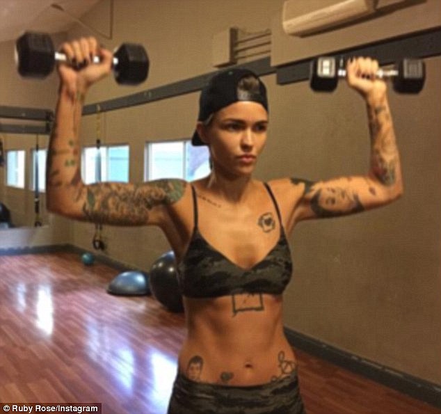 Regime: Her training for the intense role included taking her already intense workout schedule to new levels and shooting practice at a gun range in Los Angeles