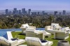 The master deck with views over LA.