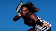 Serena Williams Belinda Bencic vs Serena Williams at the Rod Laver Arena. Day 2 of the Australian Open tennis tournament ...