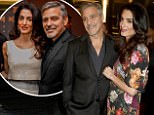 George Clooney and Amal Clooney attend the Netflix special screening and reception of The White Helmets hosted by The Clooney Foundation For Justice with George and Amal Clooney, at the Bvlgari Hotel on January 9, 2017 in London, England.  (Photo by David M. Benett/Dave Benett/Getty Images for Netflix )