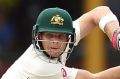 Test captain Steve Smith bats during day four of the Third Test against Pakistan at the SCG. 