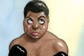 Muhammad Ali . Illustration: John Shakespeare 
