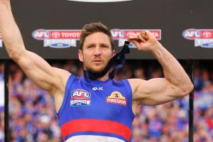 Matthew Boyd on the dais after last year's grand final.