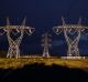 Power lines leading to the smelter at Portland.