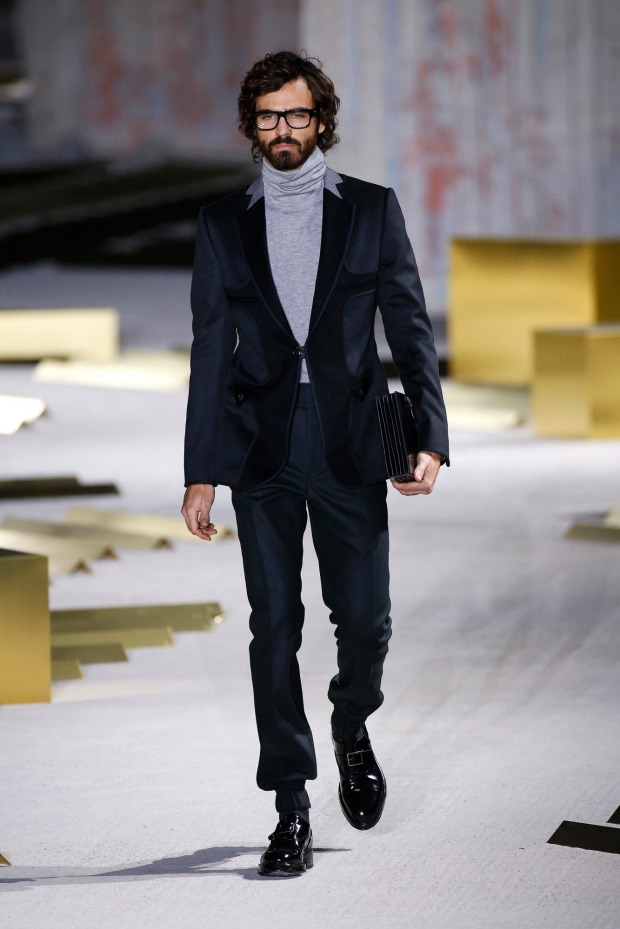 Alessandro Sartori's collection for Zegna had a contemporary informality and used new fabrics.