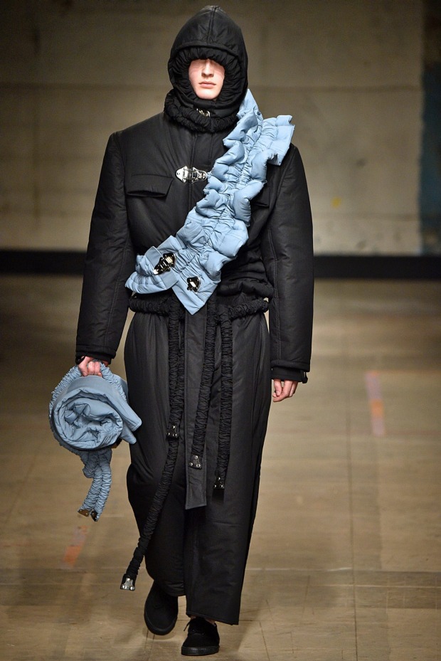 Craig Green riffed on the idea of nautical clothing, with disparate fabrics and colours gave the collection a ...