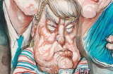 frg use only. publication date 11 jan 2017. donald trump, meryl streep, trump awards. David Rowe cartoon for From the ...
