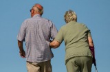 Pensioners walk on a footpath in Sellin, Ruegen Island, Germany, on Saturday, Aug. 27, 2016. Germany's Bundesbank said ...