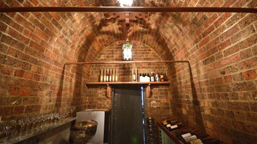 Bank vault come wine cellar