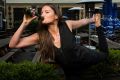 Emily Casey says beer yoga is about 'having fun and having an open mind'.