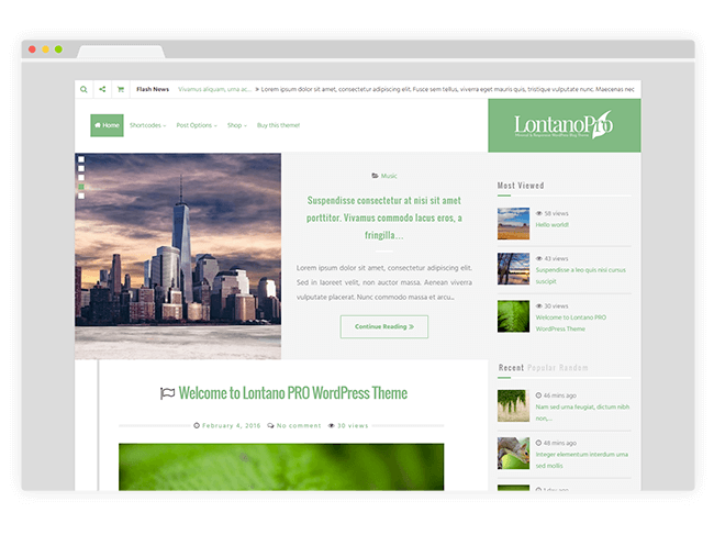 Lontano WordPress Theme