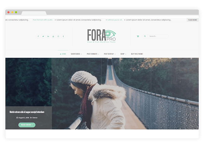 Fora WordPress Theme