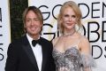 Keith Urban and Nicole Kidman at the 74th annual Golden Globe Awards on Sunday.