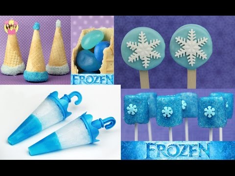 Best of DISNEY FROZEN - Princess Elsa & Anna - Popsicle - Oreo Cookie & Marshmallow Pop - party hat