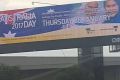 This Australia Day billboard featuring two young girls in hijab was removed after a backlash. 