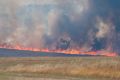 Aircraft dump water over the Tarago fire.