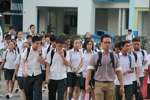 School students from Singapore