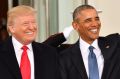 President-elect Donald Trump and US President Barack Obama prior to the inauguration.