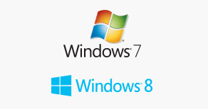 Windows 7 and Windows 8 logos