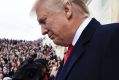 President-elect Donald Trump arrives for his presidential inauguration on Capitol Hill in Washington, Friday, Jan. 20, ...
