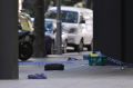 Police locked down Bourke St Mall.