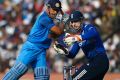 On song: Mahendra Singh Dhoni dominated England in Cuttack.