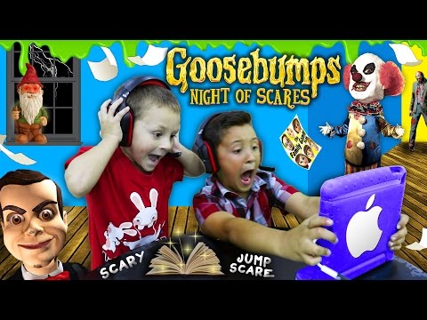 NIGHT OF JUMP SCARES!! Mike & Chase play GOOSEBUMPS N.O.S. iOS Game! (FGTEEV Scariest Gameplay)