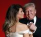 President Donald Trump dances with first lady Melania Trump at the Liberty Ball in Washington. 