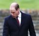 Prince William and Kate, the Duchess of Cambridge with their children Prince George and Princess Charlotte arrive to ...